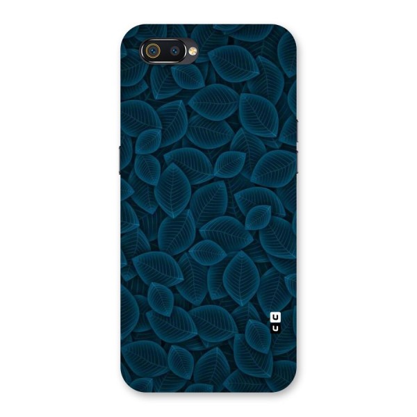 Blue Thin Leaves Back Case for Realme C2