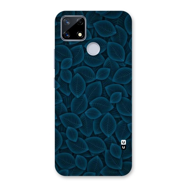 Blue Thin Leaves Back Case for Realme Narzo 20