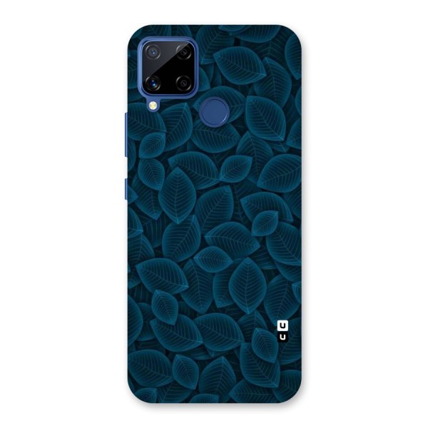 Blue Thin Leaves Back Case for Realme Narzo 30A