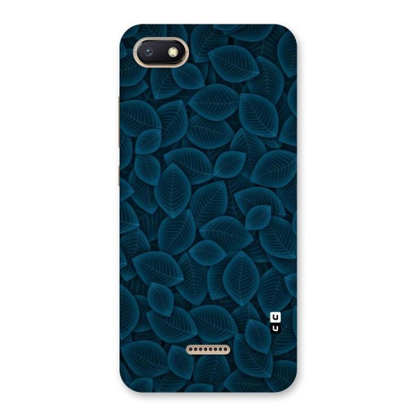 Blue Thin Leaves Back Case for Redmi 6A