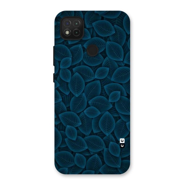 Blue Thin Leaves Back Case for Redmi 9C