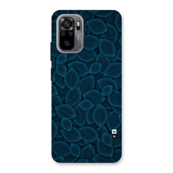 Blue Thin Leaves Back Case for Redmi Note 10