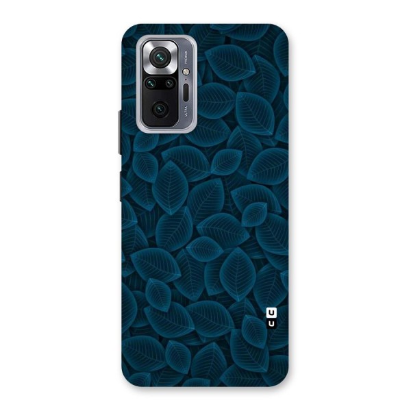 Blue Thin Leaves Back Case for Redmi Note 10 Pro