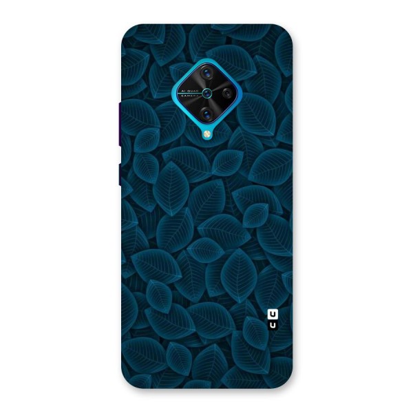 Blue Thin Leaves Back Case for Vivo S1 Pro