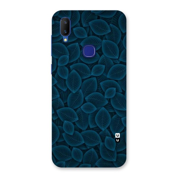 Blue Thin Leaves Back Case for Vivo V11