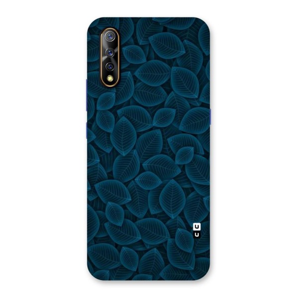 Blue Thin Leaves Back Case for Vivo Z1x