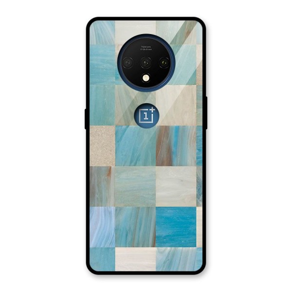 Blue Tiles Glass Back Case for OnePlus 7T