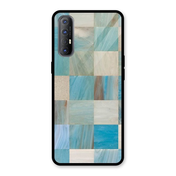 Blue Tiles Glass Back Case for Oppo Reno3 Pro