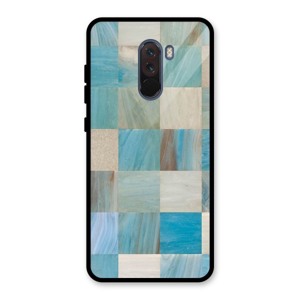 Blue Tiles Glass Back Case for Poco F1