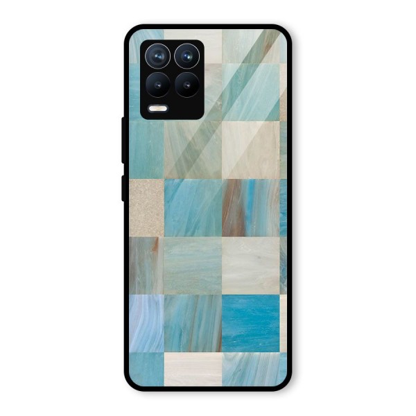 Blue Tiles Glass Back Case for Realme 8 Pro