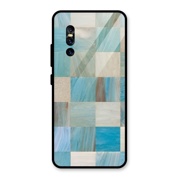 Blue Tiles Glass Back Case for Vivo V15 Pro