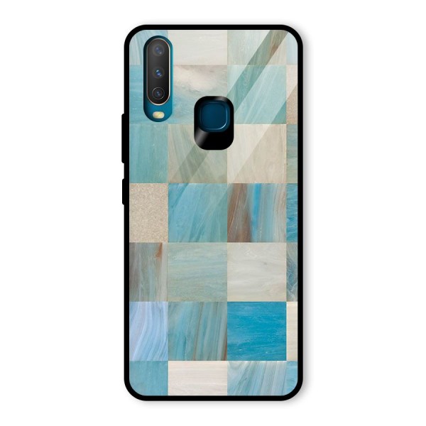 Blue Tiles Glass Back Case for Vivo Y15