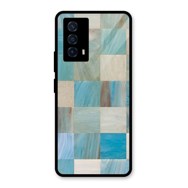 Blue Tiles Glass Back Case for Vivo iQOO Z5