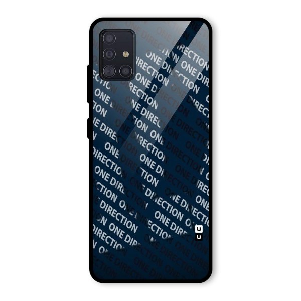 Blue Way Glass Back Case for Galaxy A51