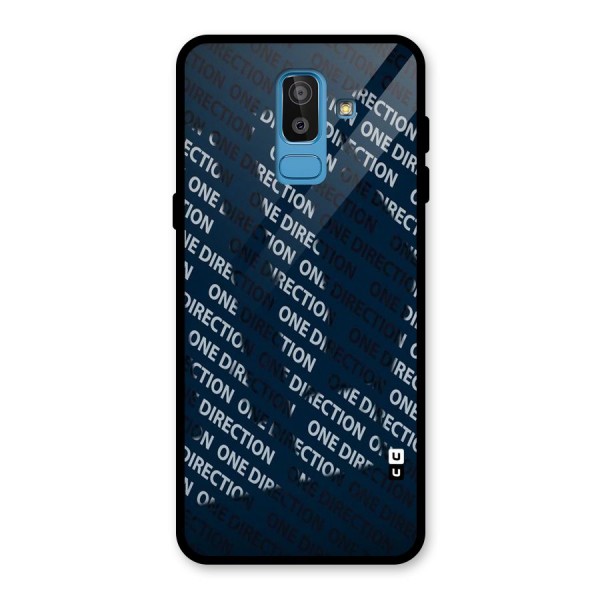 Blue Way Glass Back Case for Galaxy J8