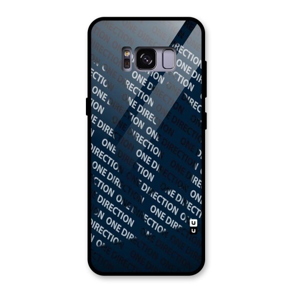 Blue Way Glass Back Case for Galaxy S8