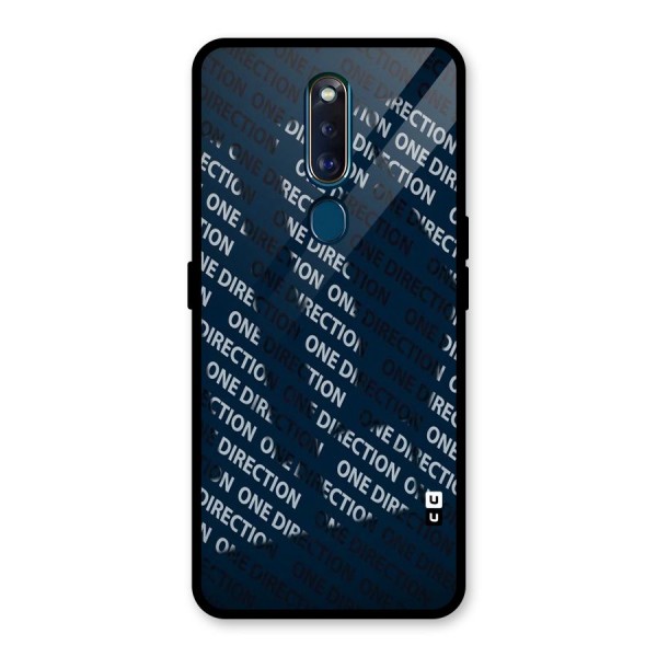 Blue Way Glass Back Case for Oppo F11 Pro