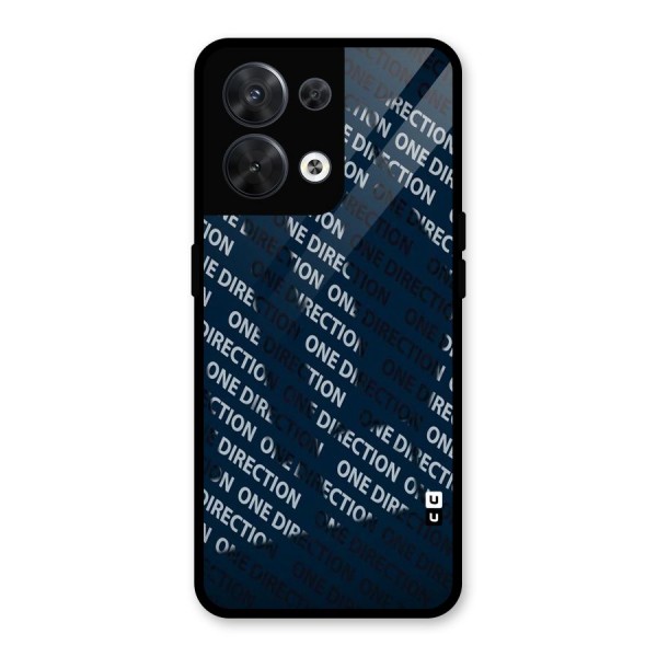 Blue Way Glass Back Case for Oppo Reno8 5G