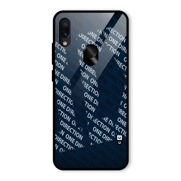 Blue Way Glass Back Case for Redmi Note 7