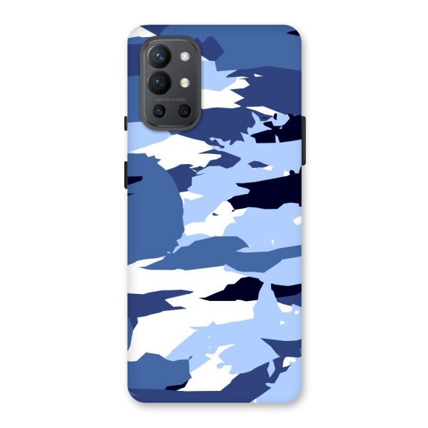 Blue White Canvas Back Case for OnePlus 9R