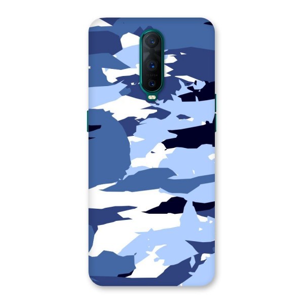 Blue White Canvas Back Case for Oppo R17 Pro