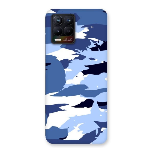 Blue White Canvas Back Case for Realme 8