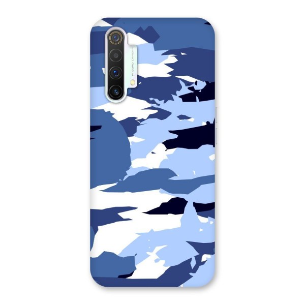 Blue White Canvas Back Case for Realme X3