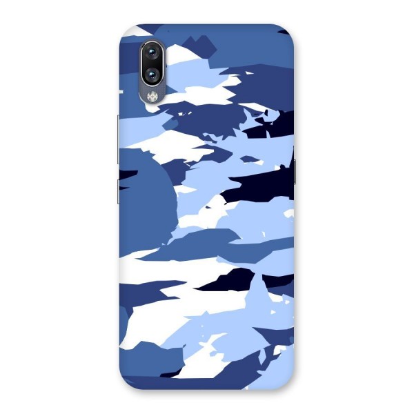 Blue White Canvas Back Case for Vivo NEX