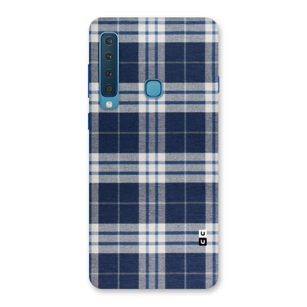 Blue White Check Back Case for Galaxy A9 (2018)