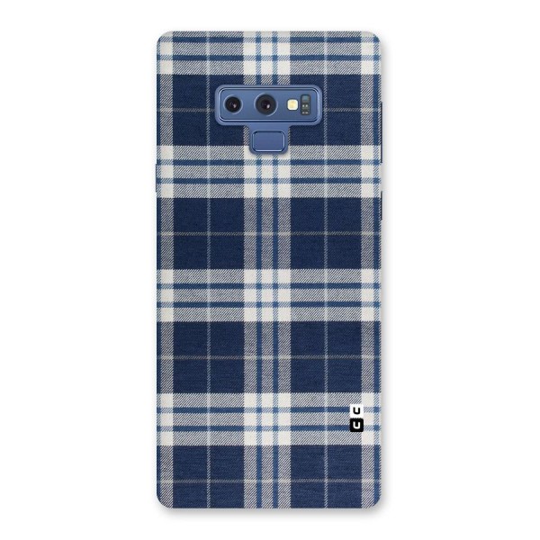 Blue White Check Back Case for Galaxy Note 9