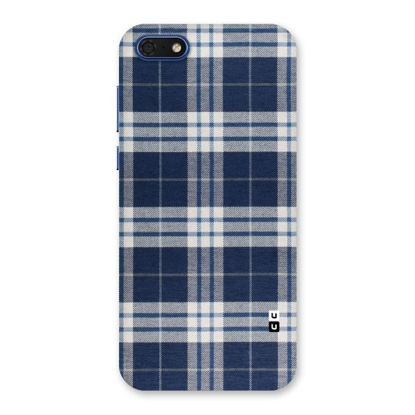 Blue White Check Back Case for Honor 7s