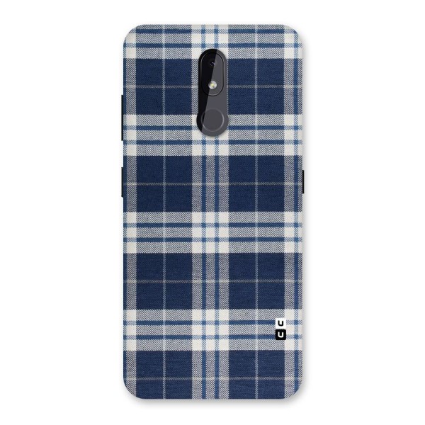 Blue White Check Back Case for Nokia 3.2