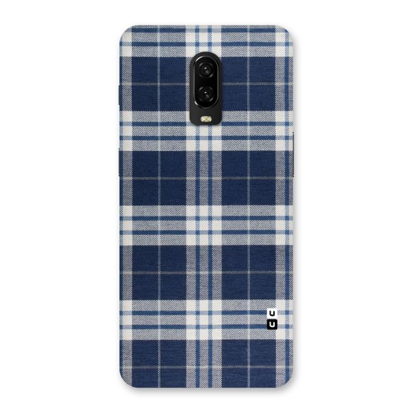 Blue White Check Back Case for OnePlus 6T