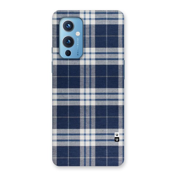 Blue White Check Back Case for OnePlus 9