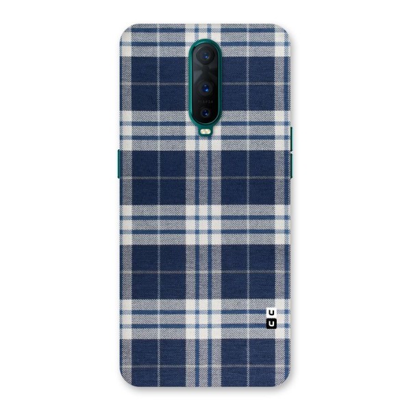 Blue White Check Back Case for Oppo R17 Pro