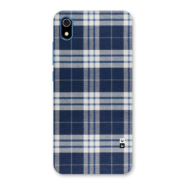 Blue White Check Back Case for Redmi 7A