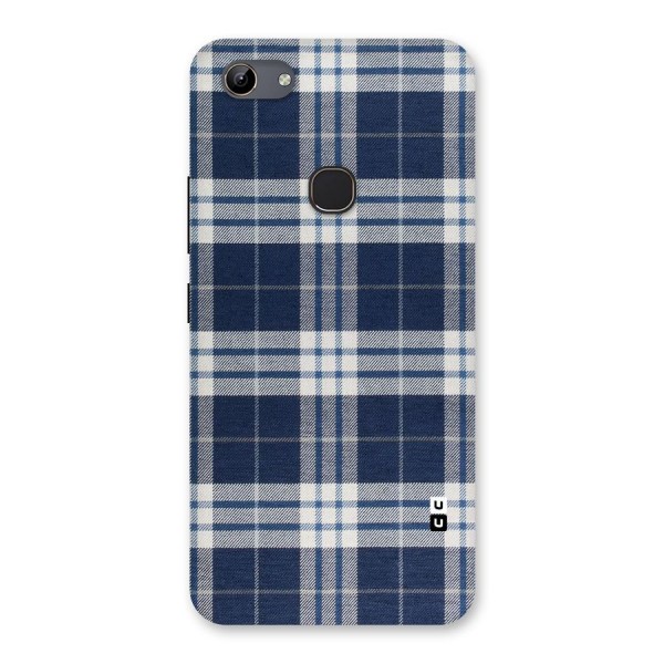 Blue White Check Back Case for Vivo Y81