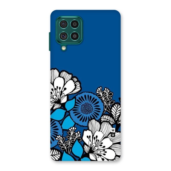 Blue White Flowers Back Case for Galaxy F62