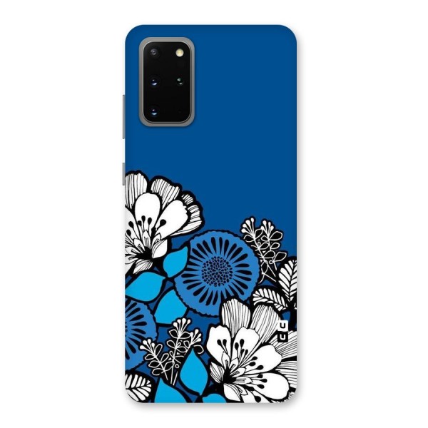 Blue White Flowers Back Case for Galaxy S20 Plus