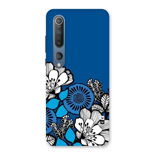 Blue White Flowers Back Case for Mi 10