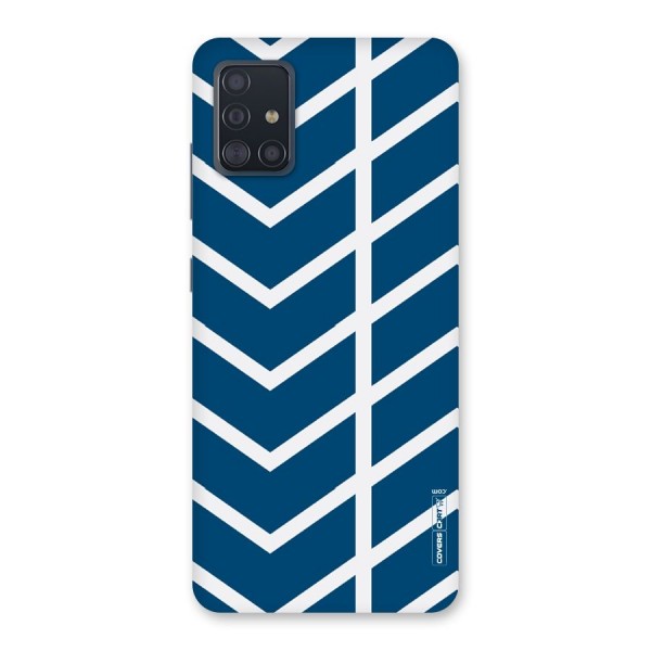 Blue White Pattern Back Case for Galaxy A51