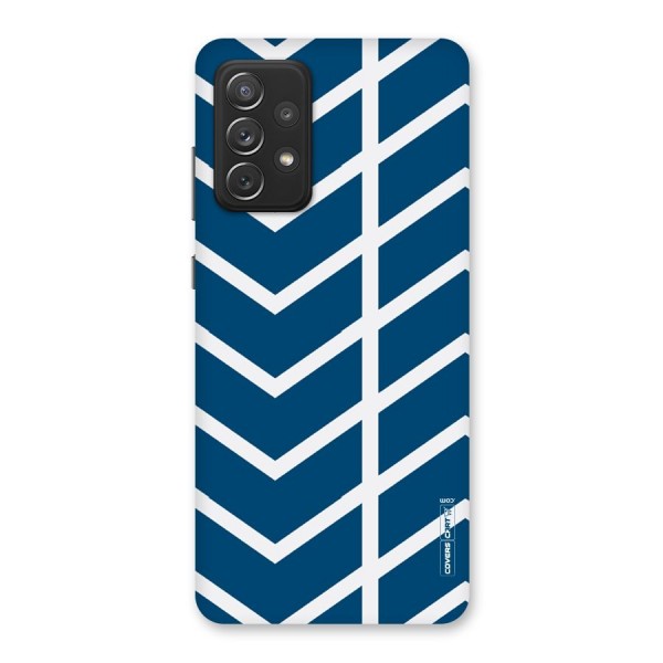 Blue White Pattern Back Case for Galaxy A72