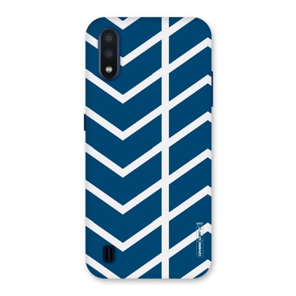 Blue White Pattern Back Case for Galaxy M01