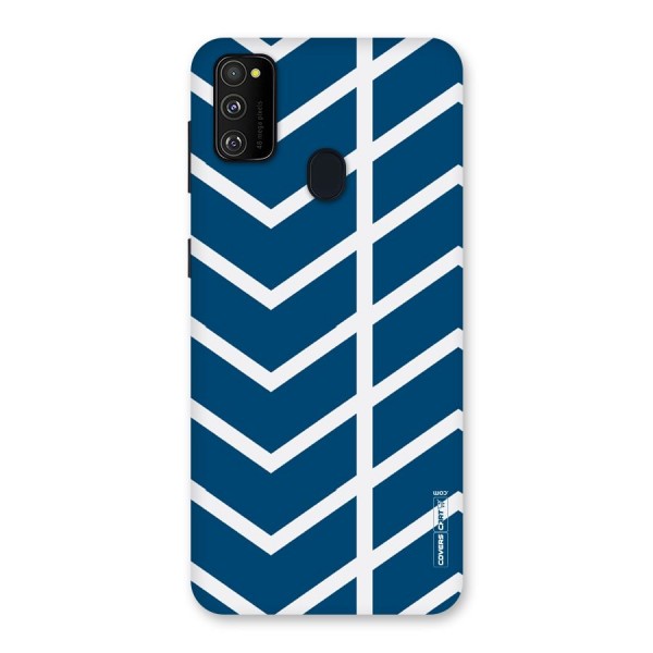 Blue White Pattern Back Case for Galaxy M21