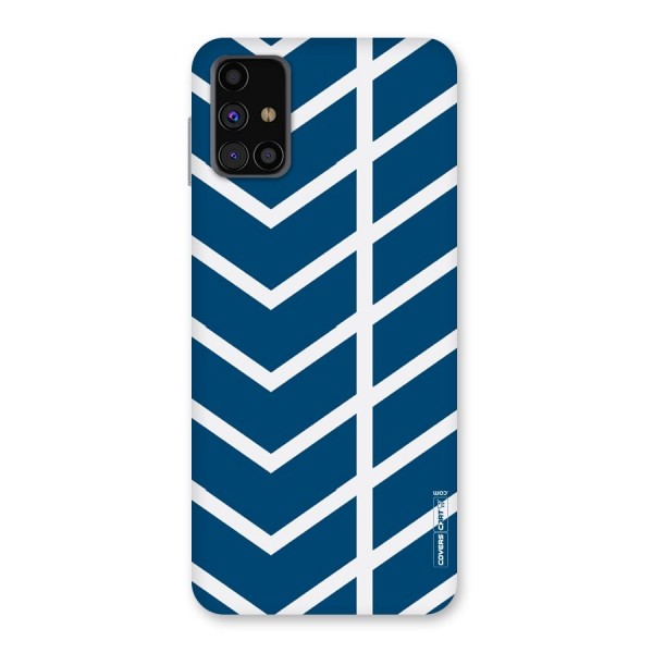 Blue White Pattern Back Case for Galaxy M31s