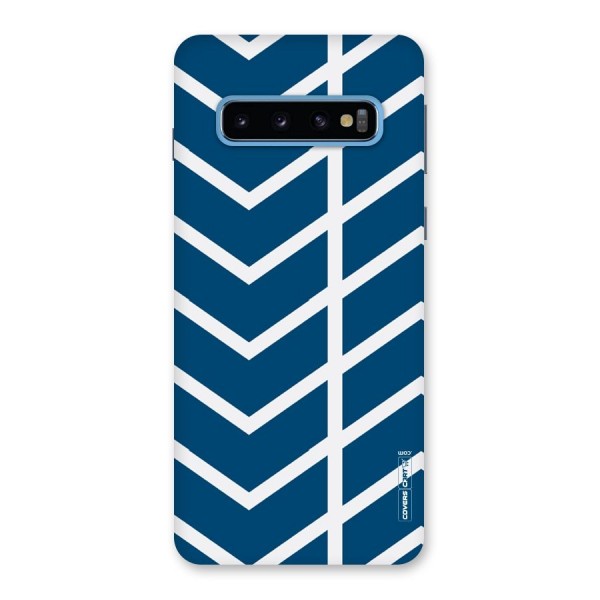 Blue White Pattern Back Case for Galaxy S10