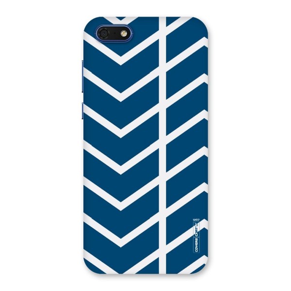 Blue White Pattern Back Case for Honor 7s