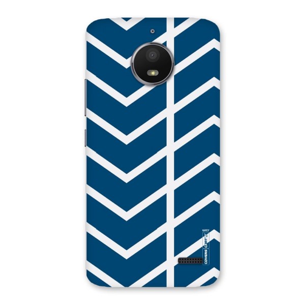 Blue White Pattern Back Case for Moto E4