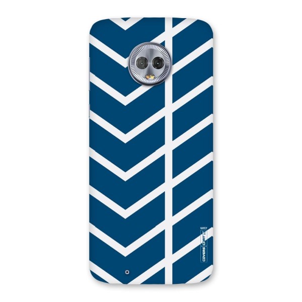 Blue White Pattern Back Case for Moto G6