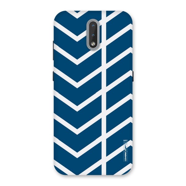 Blue White Pattern Back Case for Nokia 2.3